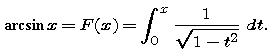 arcsine formula