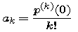 Taylor coefficient