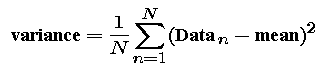 Definition of variance