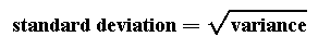 Definition of standard deviation