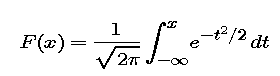 Standard normal distribution function